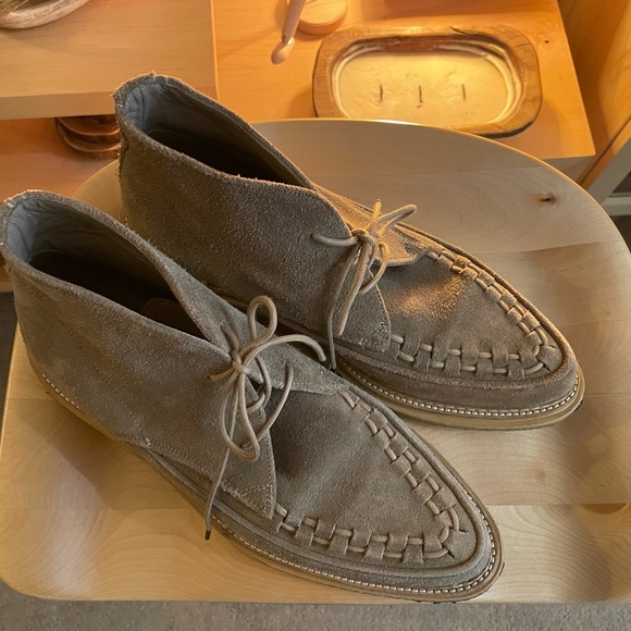 All Saints lace suede Leon boot - Picture 3 of 9